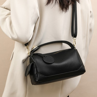 Tas Selempang Wanita Tekstur Mini Litchi PU, Penutup Ritsleting, Aksesoris Emas, Tali Dapat Disesuaikan, Lapisan Poliester, Grosir Tas Wanita