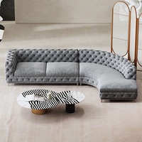 Arc Kreatives Ecksofa-Set Möbel für Wohnzimmer Modernes Design Chesterfield-Sofas