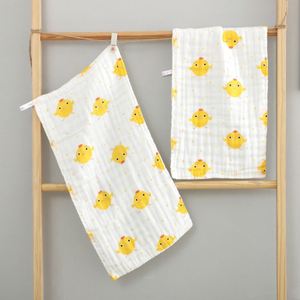 <b>Baby</b> <b>Muslin</b> Burp <b>Cloths</b> 100% Cotton Eco-Friendly Square Super Absorbent Face Washcloths for Home Bathroom Use - Product Image 3
