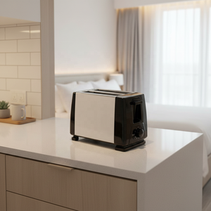 <span class=keywords><strong>Grille</strong></span>-<span class=keywords><strong>pain</strong></span> compact en aluminium professionnel avec fonction de levage automatique, capacité 2 tranches, pour hôtels et voitures - Product Image 4