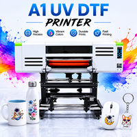 Impresora UV DTF Industrial XINMEI para Pegatinas de Transferencia de Cristal con Circulación de Tinta Blanca de Alta Velocidad, Máquina de Impresión UV DTF