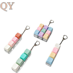 QY <b>Keyboard</b> Cap Fidget Keychain Toy Press Button Stress Relief Sensory Finger Exercise <b>Keyboard</b> Key Toy Portable Novelty Gift - Product Image 1
