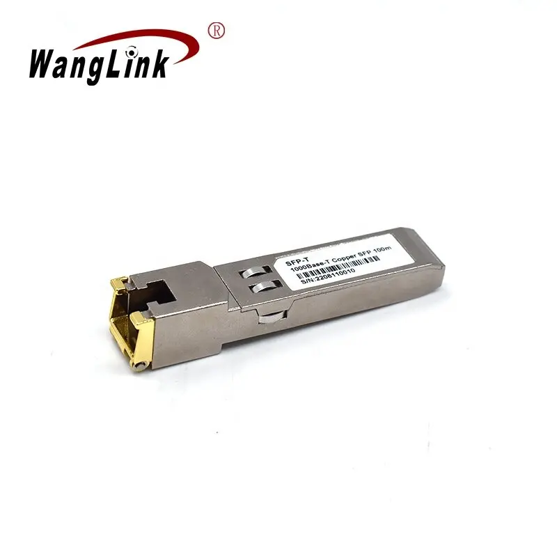 Wanglink 1G कूपर मॉड्यूल Gigabit ईथरनेट SFP मॉड्यूल 10/100/1000M RJ45 SFP मॉड्यूल