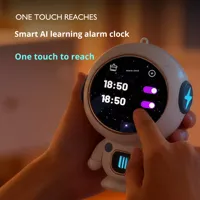 Robot Teman Berbicara DeepSeek AI, Hadiah Interaksi Suara, Jam Alarm Edukatif dengan Layar Sentuh