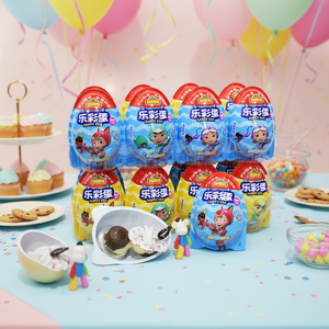 Suministro Directo de Fábrica OEM Halal, Dulce Divertido de Marca Personalizada, Juguete de <span class=keywords><strong>Chocolate</strong></span> con Forma de Huevo, Caramelo de Dibujos Animados para Niños de 12 Meses - Product Image 4