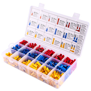 Insulated <b>Wire</b> <b>Electrical</b> Connectors - Butt, Ring, Spade, Quick Disconnect - Crimp Terminals Connectors Assortment Kit - Product Image 2