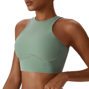 Haut de yoga sport sans manches surdimensionné, taille plus, confortable, pour femmes, logo personnalisé du fabricant, prix bas - Product Image 2