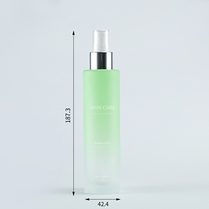 100ml Pompe Pulvérisateur Bouteille Givré Gradient Vert Verre Toner Cosmétique Fine <span class=keywords><strong>Brume</strong></span> Parfum Spray Plat Épaule <span class=keywords><strong>Anti</strong></span> <span class=keywords><strong>Moustique</strong></span> Spray - Product Image 6
