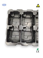 Conteneur de stockage empilable conducteur/ESD personnalisé Leenol, plateau en blister PS pour composants de précision, pour pièces industrielles