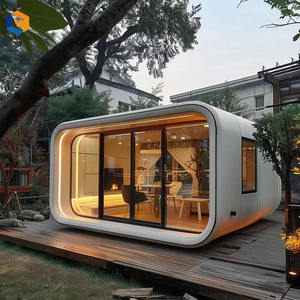 Luxury Modular Prefabricated Steel Structure Cottage <strong>House</strong> Waterproof Small Room For Bedroom Office Or Park Use - Product Image 2