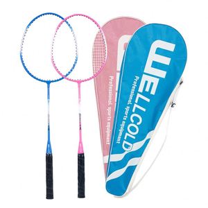 <b>Badminton</b> Racket Set Ultralight Split Ferro Alloy Adult <b>Badminton</b> Racket With Bag Attacking and Defending - Product Image 1