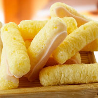 Ligne de production automatique de craquelins de riz fourrés, extrudeuse bivis pour snacks