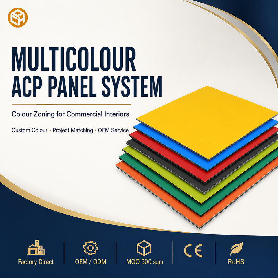 Multi Color Aluminium Composite Panel Printable Surface Commercial ...