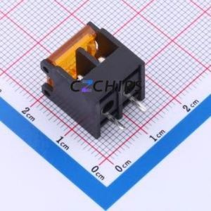 DBT50G-6.35-2P-BK-P OGC Barrier Terminal Block Through hole Component (THT),P=6.35mm Connector Three Sides 6.35mm 1x2P Edge Pin - Product Image 2