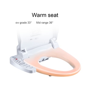 Siège de toilette Intelligent Smart Bidet Siège allongé en plastique avec télécommande et fonction avancée de chauffage du siège - Product Image 3