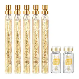 NEU Hautpflege Active Collagen Seidenfaden Gesichts behandlung Anti-Aging Glätten Feuchtigkeit spendendes Hyaluronic 24K Gold Gesichts serum