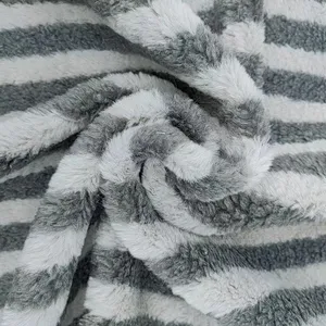 Baby flanell Fleece Stoff doppelseitig gedruckt wiederverwertet umweltfreundlich für Babydeketten