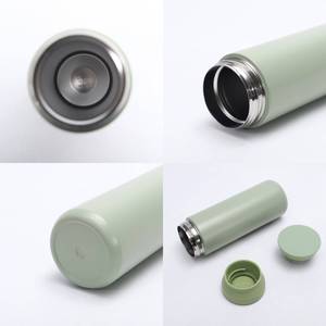 Tazza da Viaggio in Acciaio Inox con Doppia Parete Sottovuoto, Rivestimento in Polvere Testurizzata, Ecologica, Grande, per Promozioni Professionali - Product Image 6