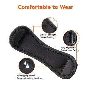 Correa de Rodilla Ajustable y Ligera, Transpirable, Antideslizante, Estabilizador de Rótula para el Dolor de Rodilla - Product Image 3