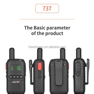 JJCC JC-737 Handheld Wireless Two Way for Walkie-talkie 0-5km Range UHF 2W IP51 Water Resistant Large Capacity <b>Battery</b> - Product Image 2
