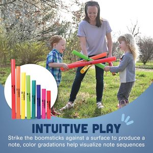 Juego de 8 Tubos Musicales Rimba al por Mayor, Instrumento Musical, Juguetes Educativos para <span class=keywords><strong>Boomwhackers</strong></span> - Product Image 5