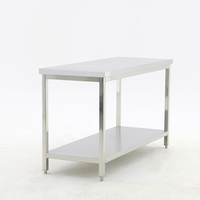 Commercial En Acier Inoxydable Inox Table De Travail Cuisine Pour Restaurant pour Boucherie Hôpital avec Prix de Gros