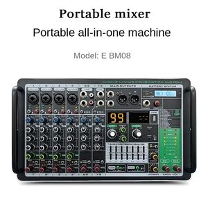 Mélangeur professionnel Bm08 avec amplificateur de puissance tout-en-un, performance scénique Ktv pour réverbération, 8 prises XLR - Manuel - Bm08 - Product Image 3