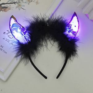 Bandeau fantôme pour enfants Guirlande de cheveux rougeoyante Bandeau LED clignotant pour les événements de fête d'Halloween Bandeau lumineux - Product Image 5