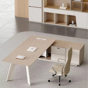 โต๊ะทำงานผู้บริหาร/ซีอีโอ ดีไซน์ทันสมัย หรูหรา ทนทาน เป็นมิตรกับสิ่งแวดล้อม ผลิตจากไม้ สำหรับใช้งานเชิงพาณิชย์ - ผลิตที่กวางตุ้ง ต้องประกอบเอง - Product Image 1