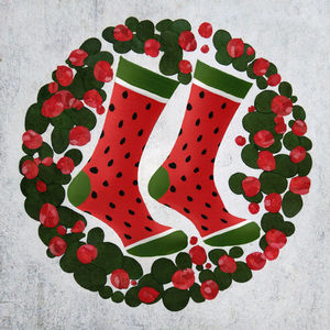 Chaussettes en coton fantaisie en gros pour hommes et femmes, chaussettes décontractées à motif de fruits originales, respirantes, motif d'avocat et d'ananas, bas du corps - Product Image 2