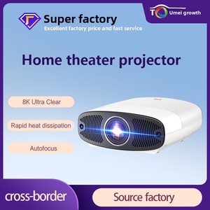 Projecteur de cinéma domestique Google TV 1080P HD <span class=keywords><strong>Q7</strong></span> ultra avec écran LCD de 5 pouces, Android 9, lampe LED 1300 lumens - Product Image 5