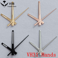 Aiguilles de montre directement de l'usine compatibles avec le mouvement à quartz VH31, luminescence verte, accessoires de montre de haute qualité, argent, noir, or, vente en gros