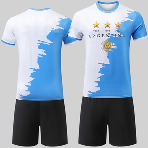 Maglia da tifoso della squadra nazionale maschile stagione 26, gilet con scollo rotondo, stampa digitale personalizzata Germania 13 Francia 10 Argentina 10. Squadra Singola - Product Image 2