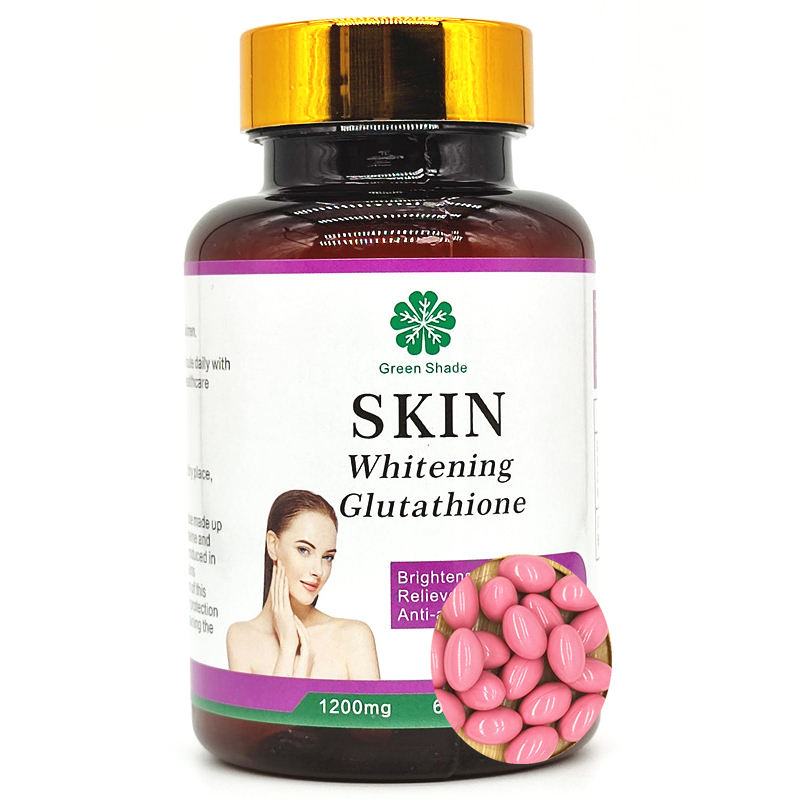 High-dose natural glutathione pills collagen vitamin C & E skin whitening capsules anti-aging health care products