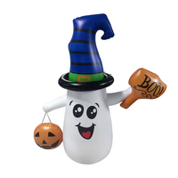 Poupée gonflable fantôme d'Halloween en PVC, prix de gros d'usine pas cher. Mascotte gonflable mignonne de dessin animé, équipement publicitaire