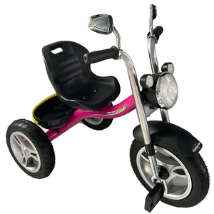 Triciclo per Bambini a Prezzo di Fabbrica, Giocattolo a Pedali con Portabottiglie per 2-7 Anni, in Plastica con Luci e Musica - Product Image 3