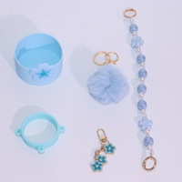 Ensemble d'accessoires pour bouteille d'eau 16/19/24/32oz, 5 pièces, ensemble de décoration pour gobelet à fleurs