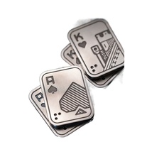 Produit phare : Jouet anti-stress en métal, type poker, carte à pousser, magnétique, Slider Fidget, Clicker Fidget EDC, Jouet Fidget de bureau