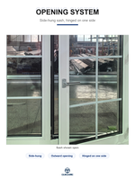 Fenêtre à battant moderne en PVC-U avec verre trempé, moustiquaire pliante et grille anti-insectes, ouverture vers l'intérieur