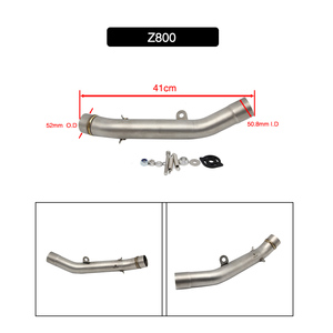 Accessoires moto tuyau d'échappement moto moyen tuyau de liaison tuyau pour Z1000 Z800 Z900 Z600 <span class=keywords><strong>Z750</strong></span> - Product Image 2