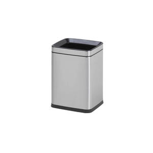 Cestino Moderno in Acciaio Inossidabile per Esterni, Capacità 5-30L, Struttura Aperta, Design Quadrato per Casa, Ufficio o Auto - Product Image 1