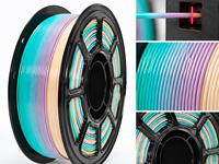 Filament PETG Candy Rainbow 1,75 mm 1 kg Résistant aux chocs, lot cohérent pour l'impression de pièces fonctionnelles en milieu agricole