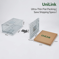 Cage de capture de pigeons de qualité supérieure - Piège à animaux robuste en acier galvanisé pour volailles et élevages - Service de taille personnalisée