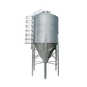 Galvanizado caixas de armazenamento de alimentos equipamentos de fazenda de porcos de silos de grãos bin feed 10 20 ton ton