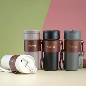 Custom 16Oz Double Wall Vacuum Stainless Steel Insulated Coffee Tumbler Mugs New Rope Vacuum Cup Hiking Tumbler - Product Image 4