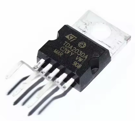 TDA2030AV 18W Class AB Audio Power Amplifier ±6-22V 3.5A TO-220-5 Hi-Fi Amplifier IC for Speakers Car Audio
