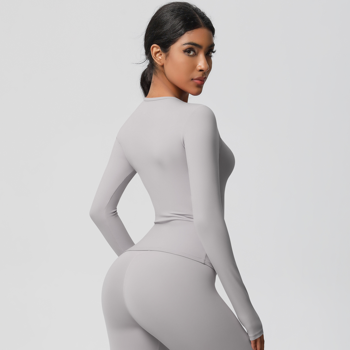Customized Breathable Yoga Tank Top Seamless Quick Dry Four-Way Stretch Backless Spandex/Nylon Skinny Fit Sweat-Wicking Sports