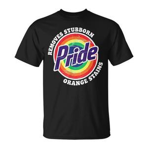 Camiseta del Mes del Orgullo LGBTQ que elimina las manchas naranjas difíciles de quitar, diseño promocional - Product Image 1