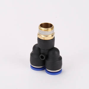 Raccord en Y en laiton fileté PX pour tuyau de cylindre pneumatique à connexion rapide résistant à haute pression PX-4/6/8/10 - Product Image 5
