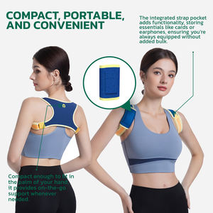 Ceinture de soutien dorsal réglable, portable, légère et respirante de haute qualité – Correcteur de posture confortable pour redresser le haut du dos - Product Image 2